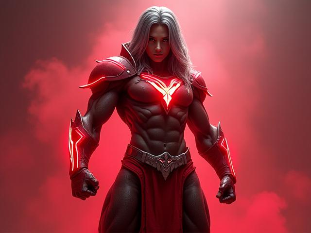 Render de personaje de videojuego heroico